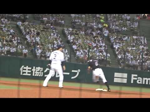 18.7.9　荻野貴盗塁20個目　西武×ロッテ
