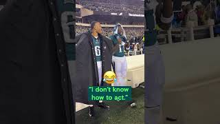 A.J. Brown and DeVonta Smith's Reactions to Going to the SUPER BOWL #shorts