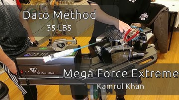 Time Lapse: How to String a Badminton Racquet (Dato Method) at 35 lbs