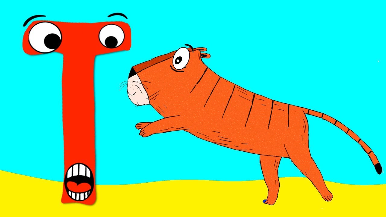 Learn the Alphabet Animals - Letter T - TIGER - YouTube
