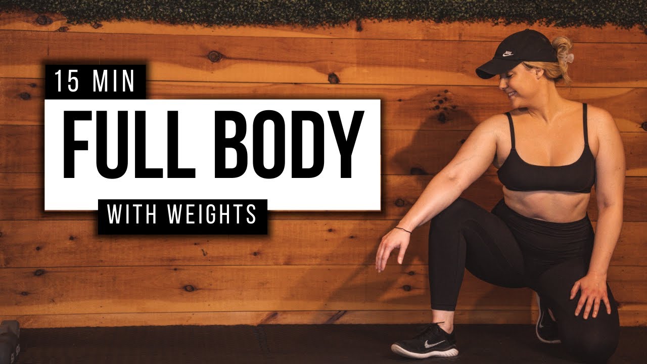 15 MIN INTENSE FULL BODY Dumbbell HIIT Workout - With Weights, No ...