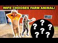Letting My WIFE Choose My Next BACKYARD FARM Animal at the AUCTION!!! (Bad Idea)