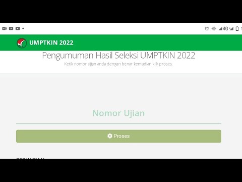 cara buka Pengumuman um ptkin 2022