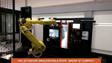 CNC AutoDoor Single;Double Door   Mazak QT Compact