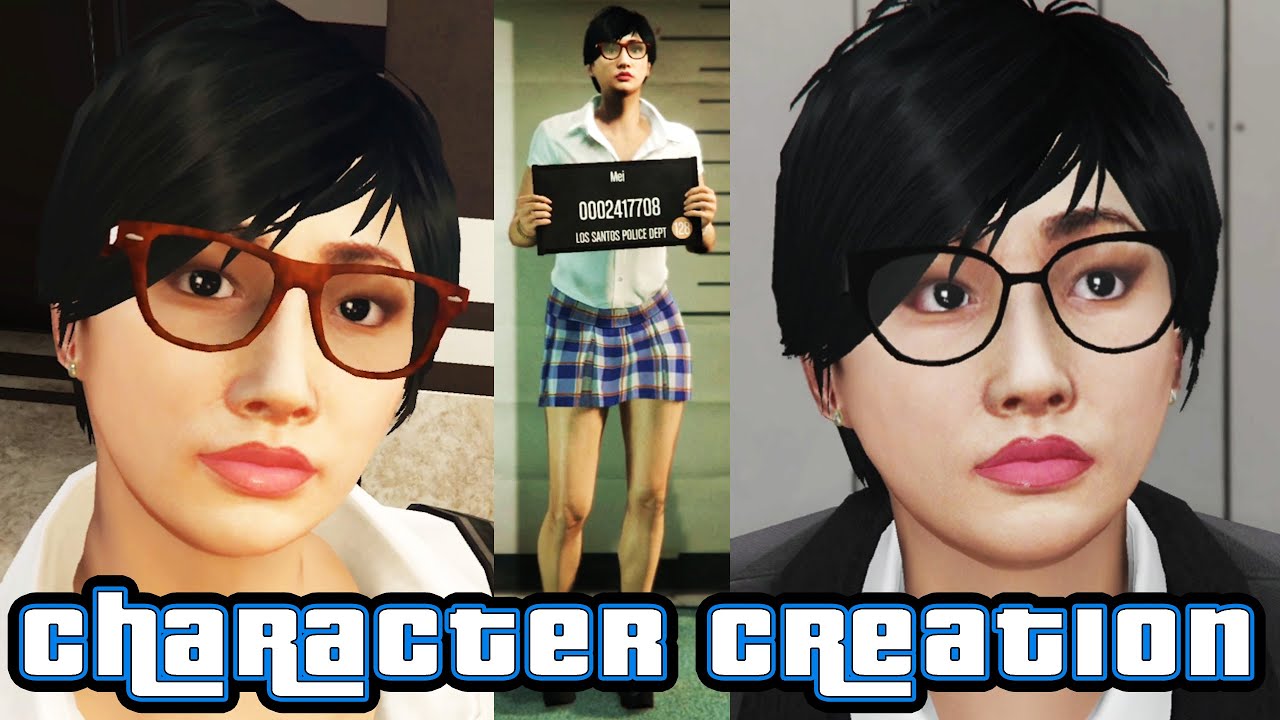 Gta V Online Cute Asian Girl Female Character Creation かわいい アジア系 女 キャラメイク レシピ Youtube