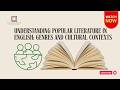 Understanding Popular Literature in English: Genres and Cultural Contexts|NLD|lierature|english