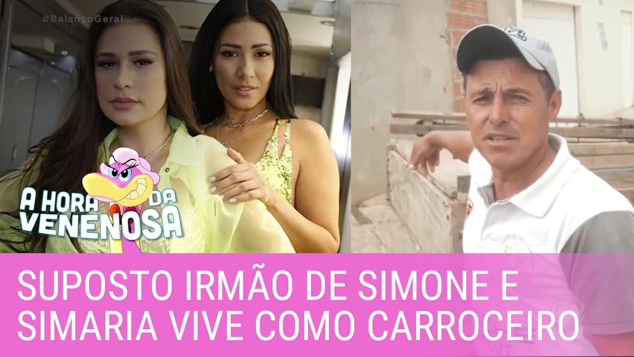 Suposto irmão de Simone e Simaria vive como carroceiro