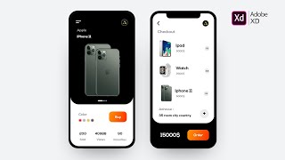 How to Design & Prototype a Store Mobile App || Adobe Xd Tutorial