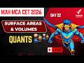 Maths Surface Areas and Volumes Day 22 MCA CET 2026 Crash Course🔥 INEXORABLE FREE Crash Course 🚀