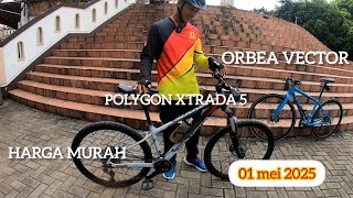 harga sepeda bekas berkualitas Polygon xtrada 5 & orbea vector harga murah