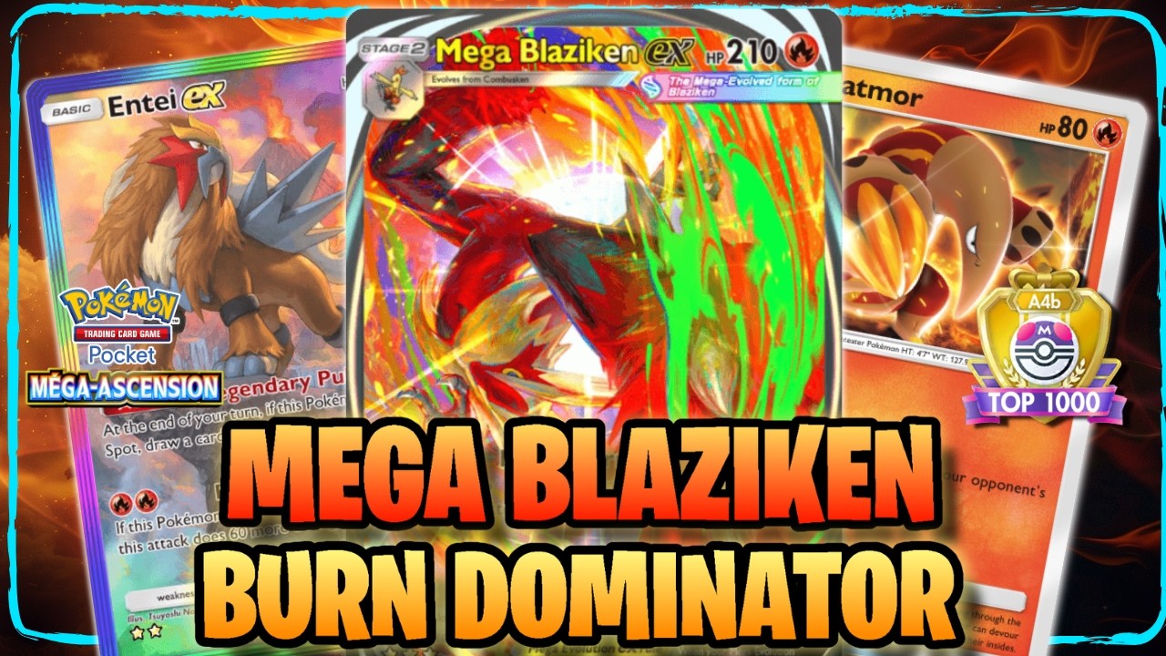 Pokémon TCG Pocket | 🔥 MEGA BLAZIKEN EX – The BURN DOMINATOR! 💥 Insane ...