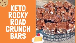 How to prepare Keto Rocky Road Crunch Bars recipe. 😋😋 #shorts