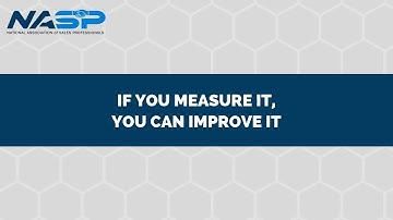 If You Measure It, You Can Improve It.