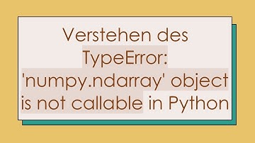 Verstehen des TypeError: 