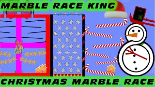 Amazing Christmas Marble Race 2019 in Algodoo \/ Marble Race King