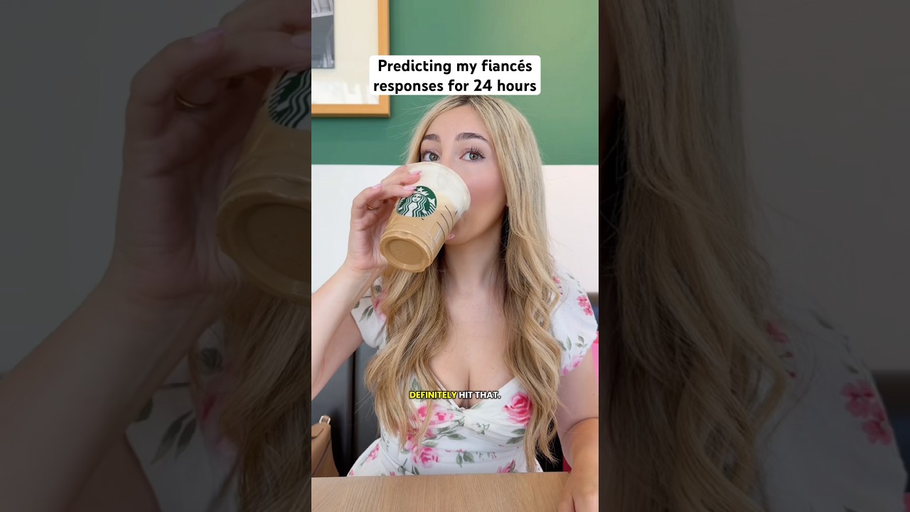 Predicting my fiancés responses for 24 hours #couple #prank #shorts