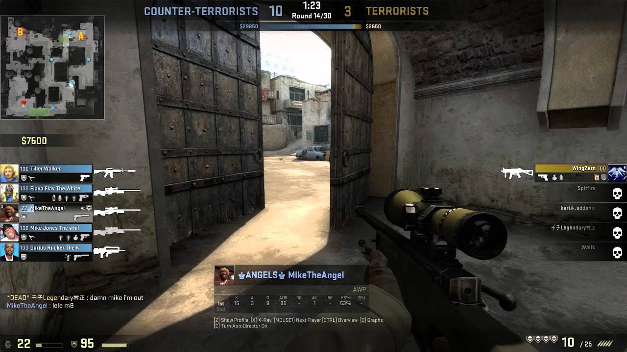 CSGO AWP ace "newbs got foken rekt m9 haters gunna h8"