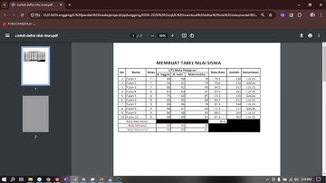 1.  Latihan Excel WPS membuat tabel nilai siswa