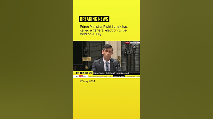 BREAKING: Prime Minister Rishi Sunak calls a general election for 4 July