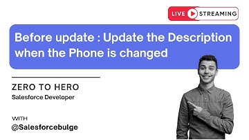 Update the Description when the Phone is changed | soql query | salesforce developmemnt