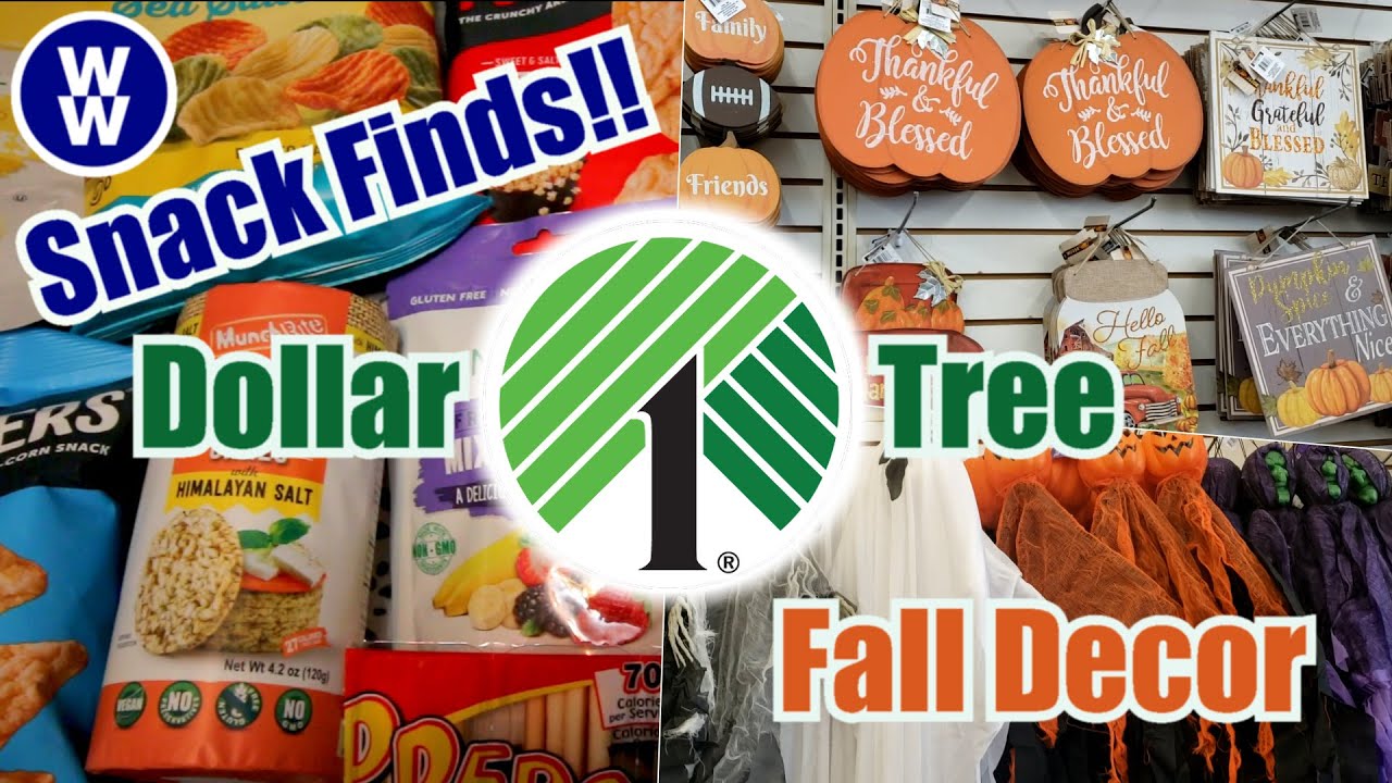 Dollar Tree Haul WW (Weight Watchers) Snack Finds Fall Decor🍁🍂🎃