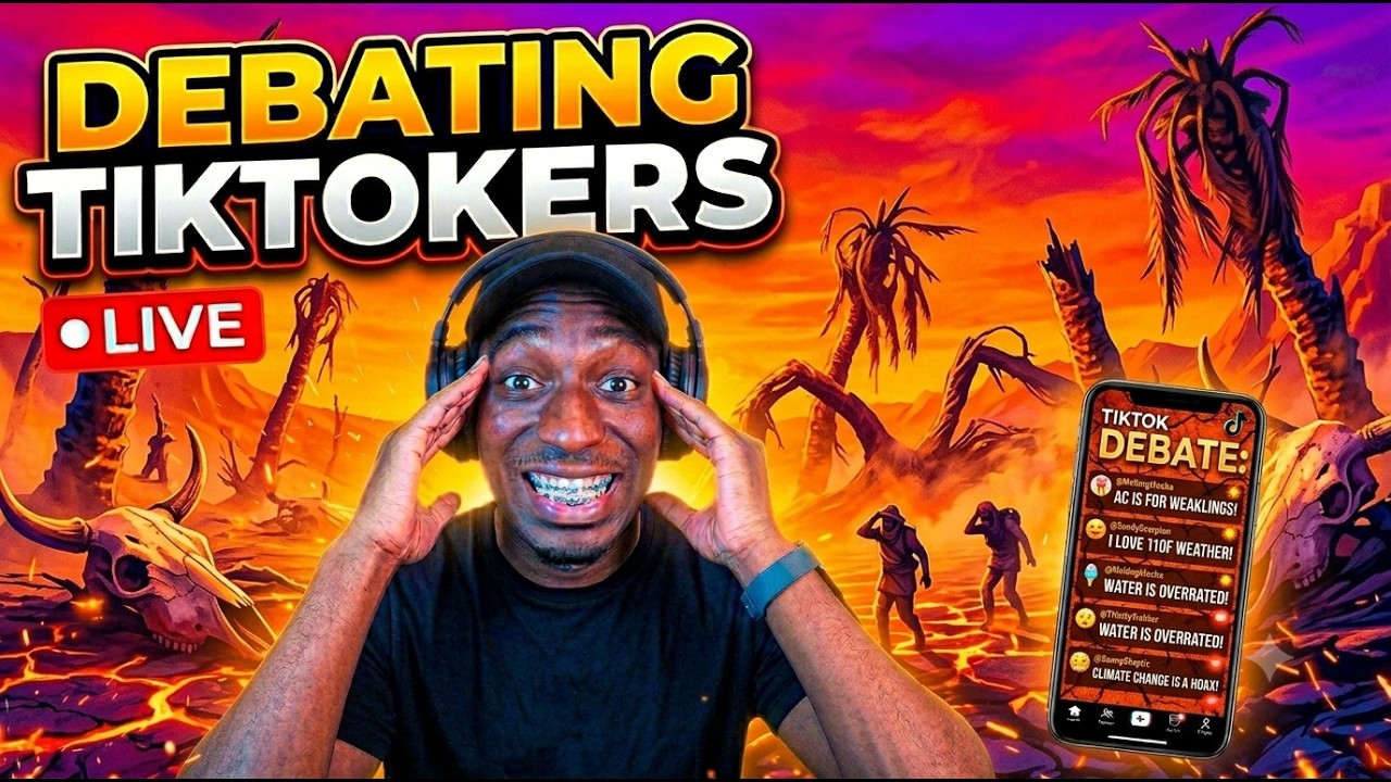 🔥 HEATWAVE HOT TAKES! Playing Games & Debating TikTokers LIVE 🌡️🎮