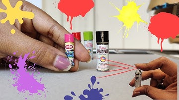 DIY Realistic Miniature Spray Paint can Tutorial | How to make Miniature Spray Paint | No clay