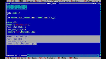matrix addition in c language