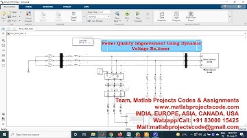 Power Quality Improvement Using Dynamic Voltage Restorer www.matlabprojectscode.com