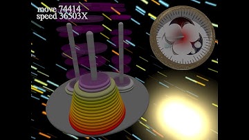 30-disc Hanoi Tower Puzzle solving at rate of 1 move per second, 34 years time-lapsed into 5 minutes