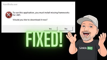 Handbrake (You must install missing frameworks for .net) (FIXED!)