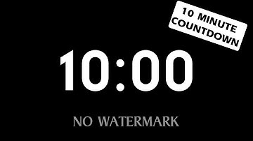 10 Minute Countdown Video (600 Seconds)