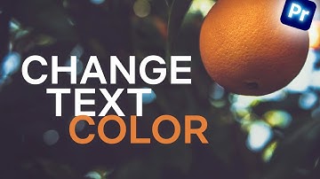 How To Change Text Color In Adobe Premiere Pro 2025 | Tutorial