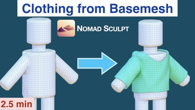 Nomad Sculpt - Seams - Stitching - Stitches - Low Poly - tutorial