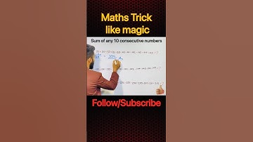 Sum of any 10 consecutive number #bankexam #tricks #reels #ssccgl #upsc #mpsc #creators #mathematics