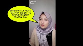 Bahasa Sunda memang Bahasa Paling Simple (kompilasi tiktoker cantik dan kocak)