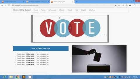 Online Voting System using PHP+SQL in urdu tutorials 020