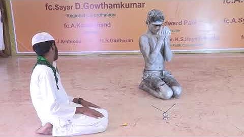 Unity In Diversity  A silent skit by the students of Hebron school,Tiruvannamala