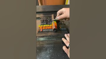 Letterpress printing a phrase in multiple ink colors