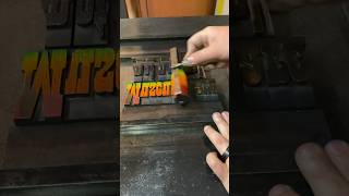 Letterpress printing a phrase in multiple ink colors