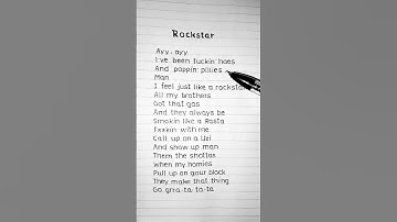 Thumbnail of Rockstar (Lyrics) - Post Malone ft. 21 Savage #song #lyrics #trending #postmalone #21savage