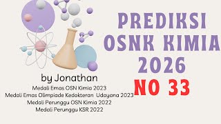 Discussion of 2026 Chemistry OSNK Predictions No. 33