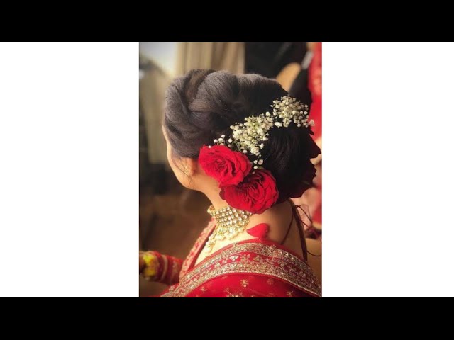 Indian Hairstyle With Tikli | Indian hairstyles, Hair styles, Bridal hair  buns