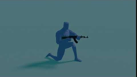 [Blender]FPS game style animation test