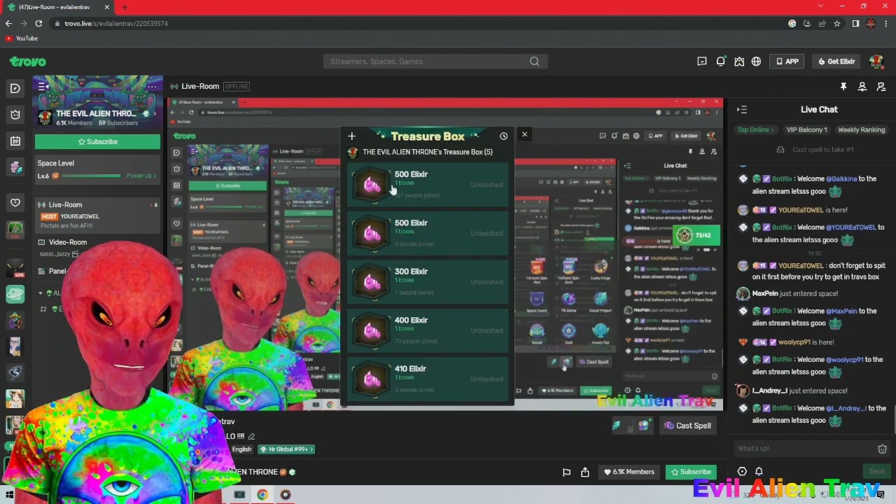 TROVO HOW TO USE TREASURE BOXES BY EVIL ALIEN TRAV