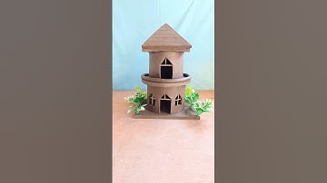 mini clay house design 🏠 || #clayhouse #mudhouse #craft