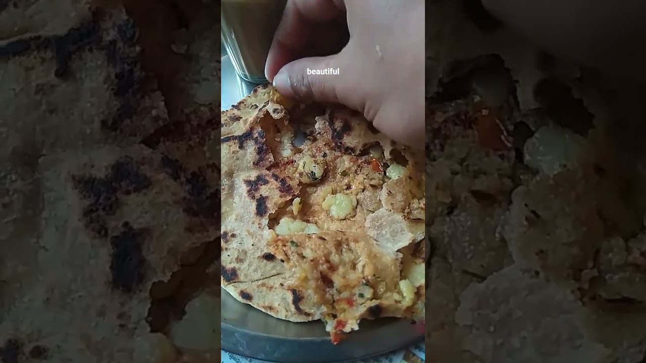 Aloo paratha look , texture and taste review | #indianfood  | #alooparatha |#cooking