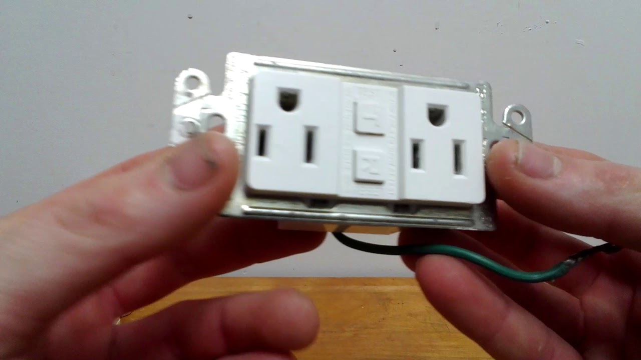 replace faceless gfci with gfci outlet replace faceless gfci with gfci outlet