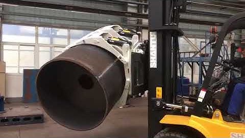 360° rotating paper roll clamp with shantui forklift