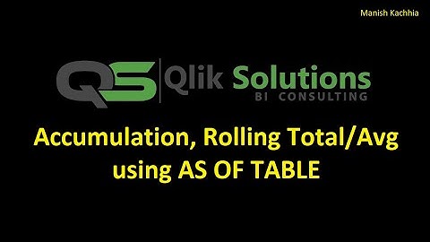 Qlik - 066: Get cumulative and rolling total/average using As of Table (As of Calendar)